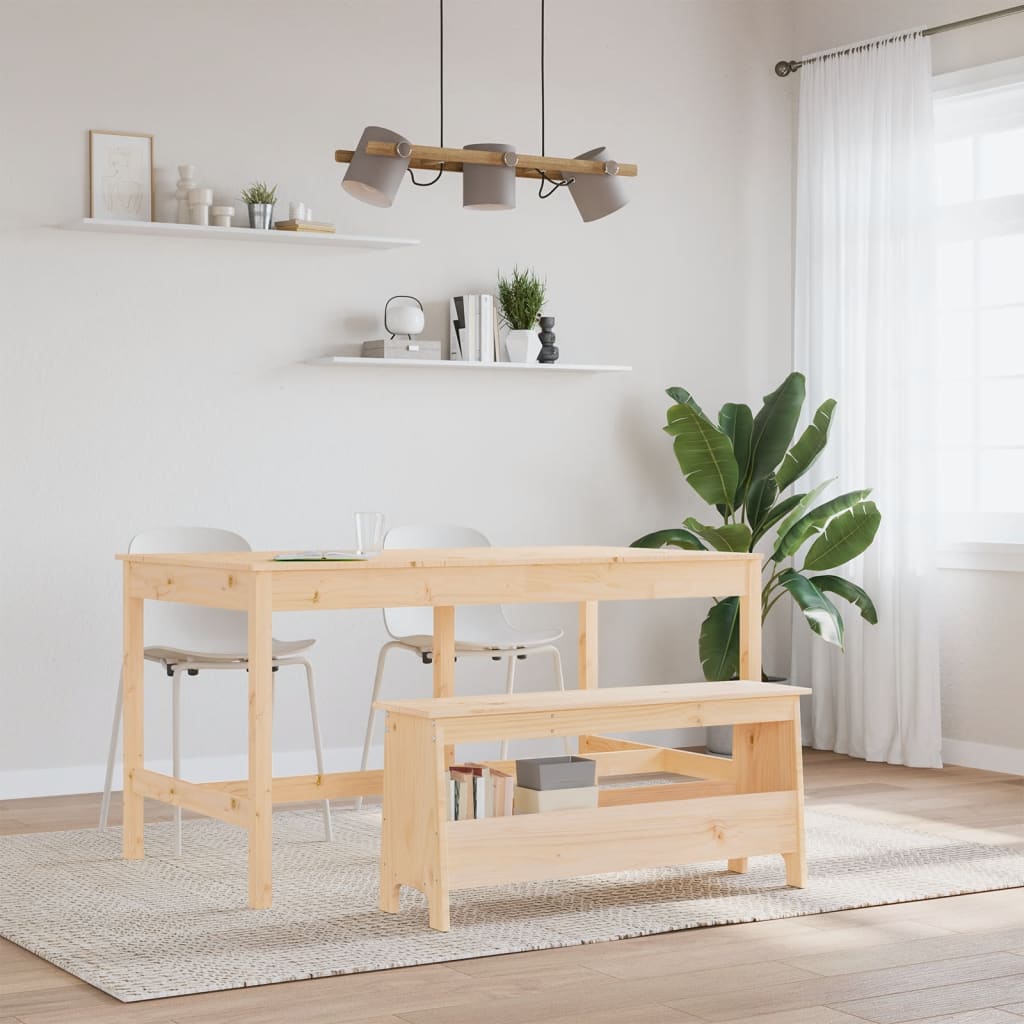 Hall Bench Solid Wood Pine