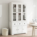 Highborad "Bodo" White And 115.5X43X200.5Cm Solid Wood Pine