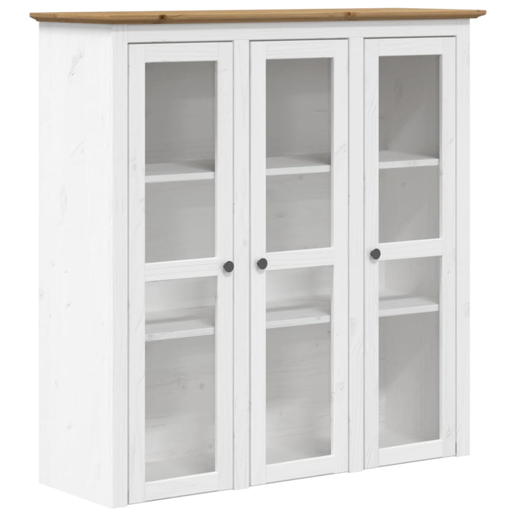Highborad "Bodo" White And 115.5X43X200.5Cm Solid Wood Pine
