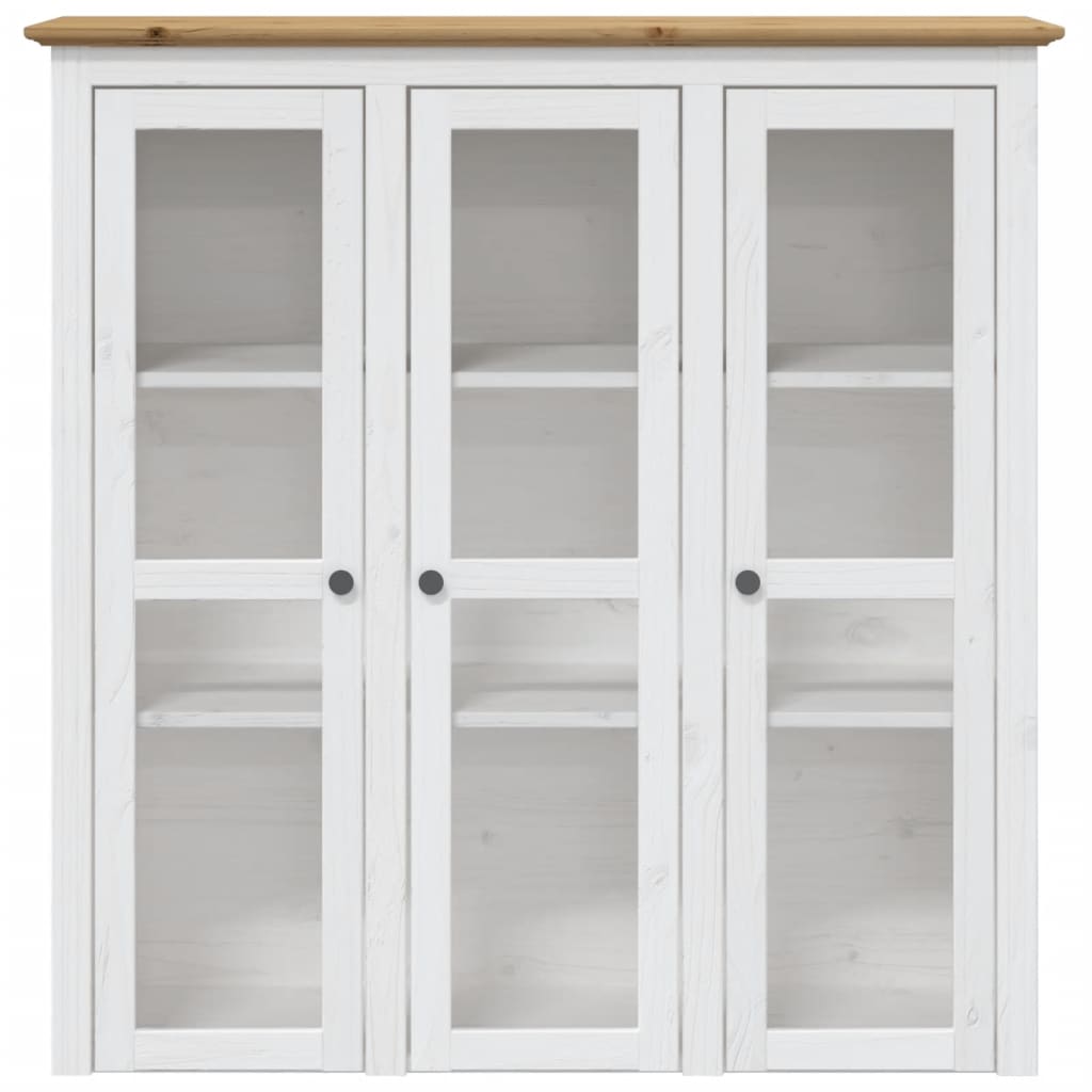 Highborad "Bodo" White And 115.5X43X200.5Cm Solid Wood Pine