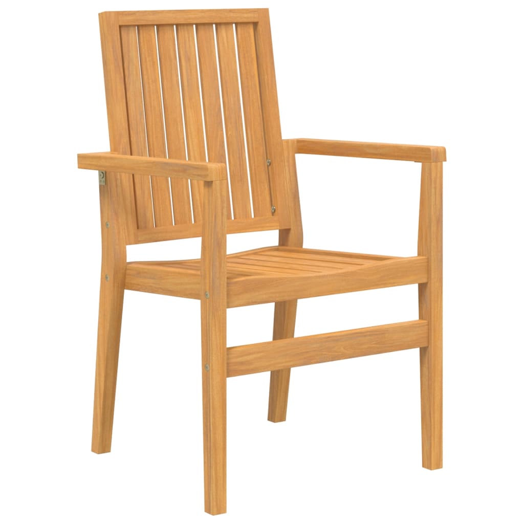 Stackable Garden Chairs 6 Pcs 56.5X57.5X91 Cm Solid Wood Teak