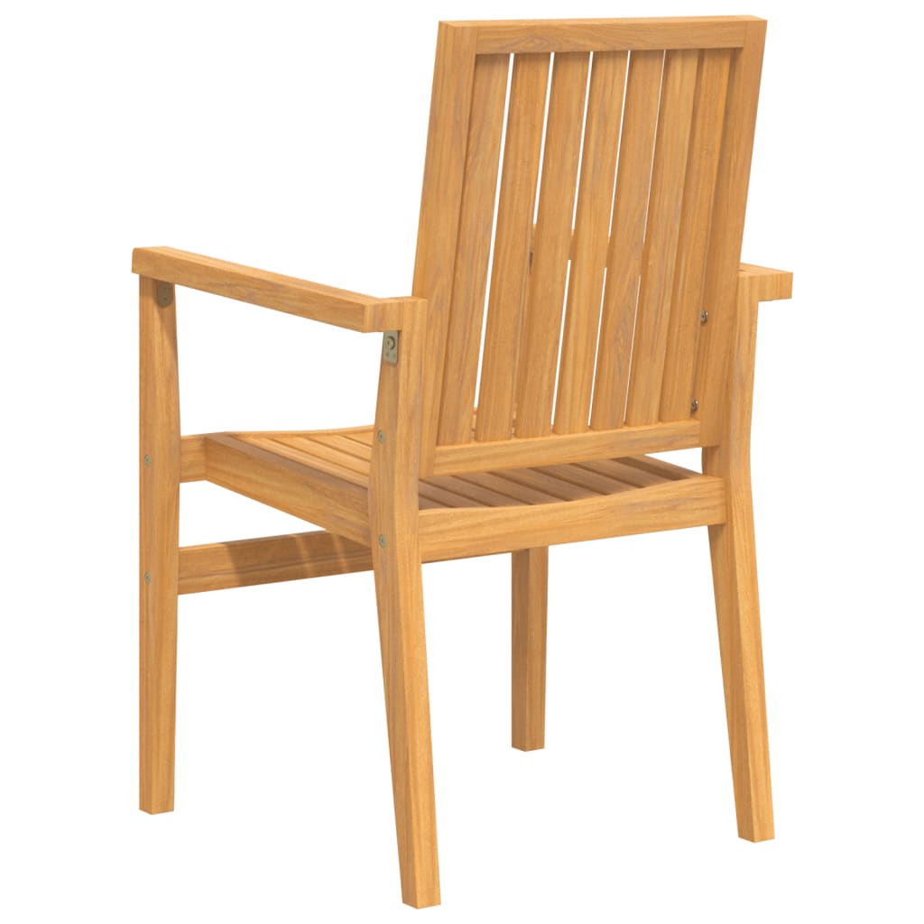 Stackable Garden Chairs 6 Pcs 56.5X57.5X91 Cm Solid Wood Teak