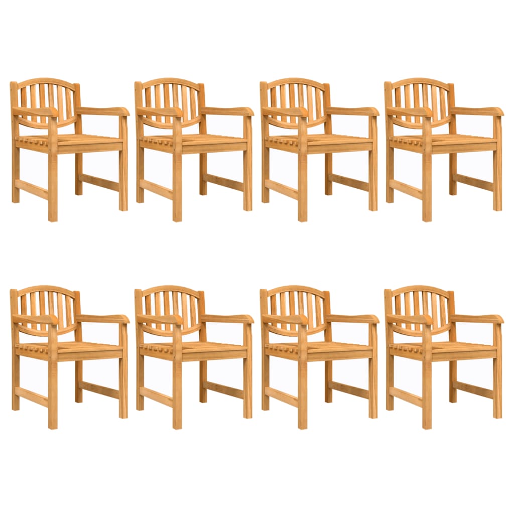 Garden Chairs 8 Pcs 58X59X88 Cm Solid Wood Teak
