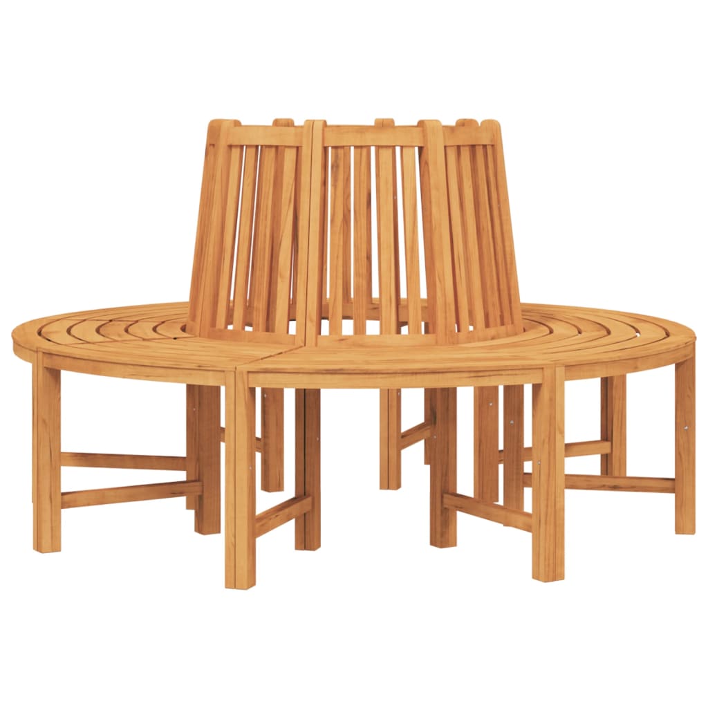 Tree Benches 2 Pcs Half Round Ø160 Cm Solid Wood Teak