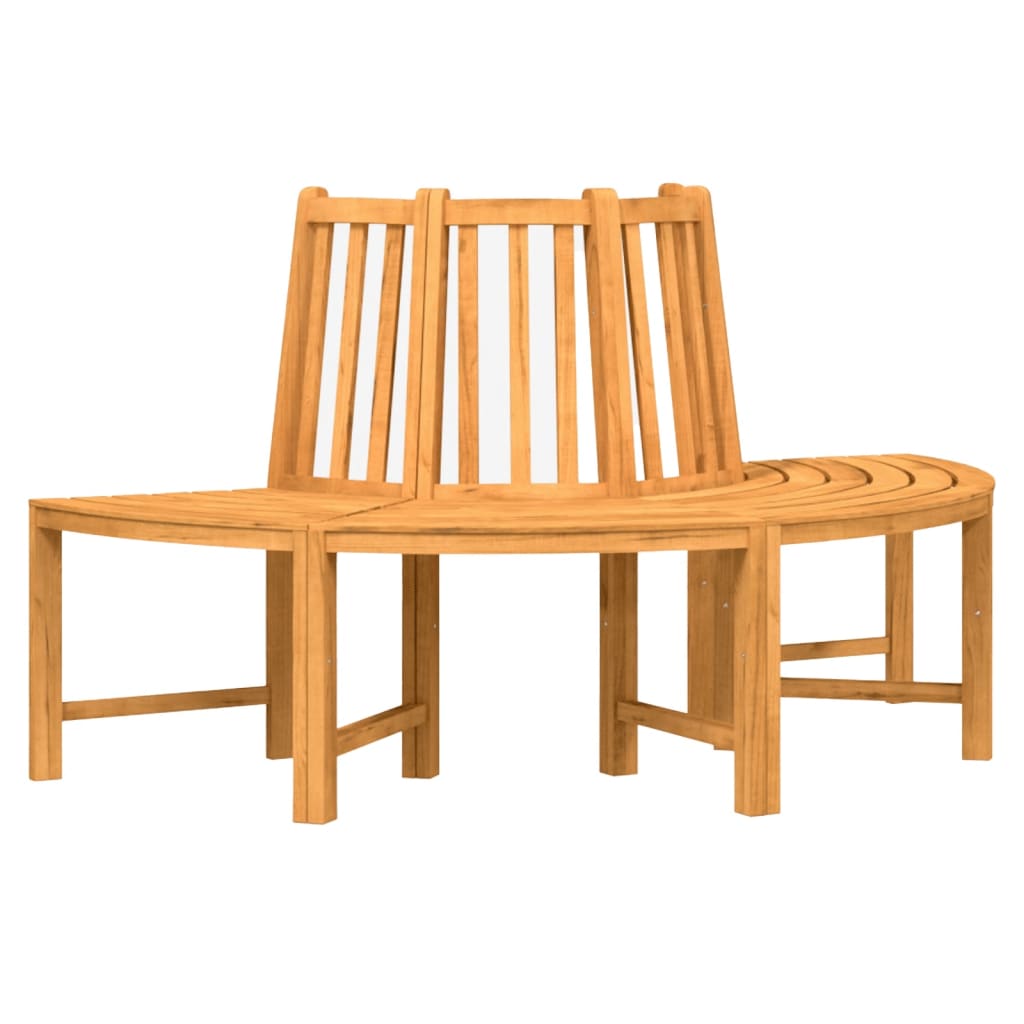 Tree Benches 2 Pcs Half Round Ø160 Cm Solid Wood Teak