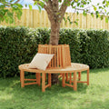 Tree Benches 2 Pcs Half Round Ø160 Cm Solid Wood Teak