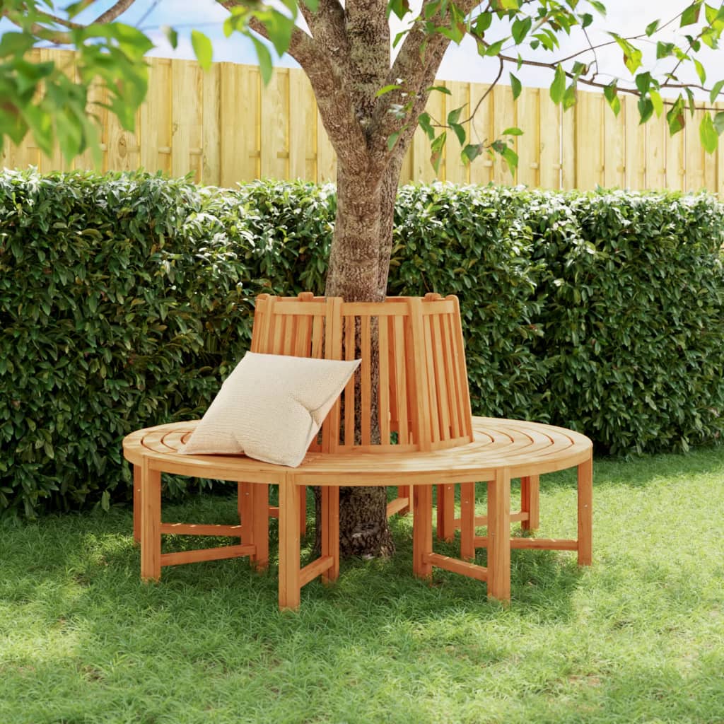 Tree Benches 2 Pcs Half Round Ø160 Cm Solid Wood Teak
