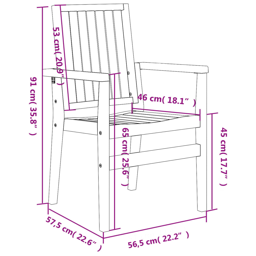 3 Piece Garden Dining Set Solid Wood Teak