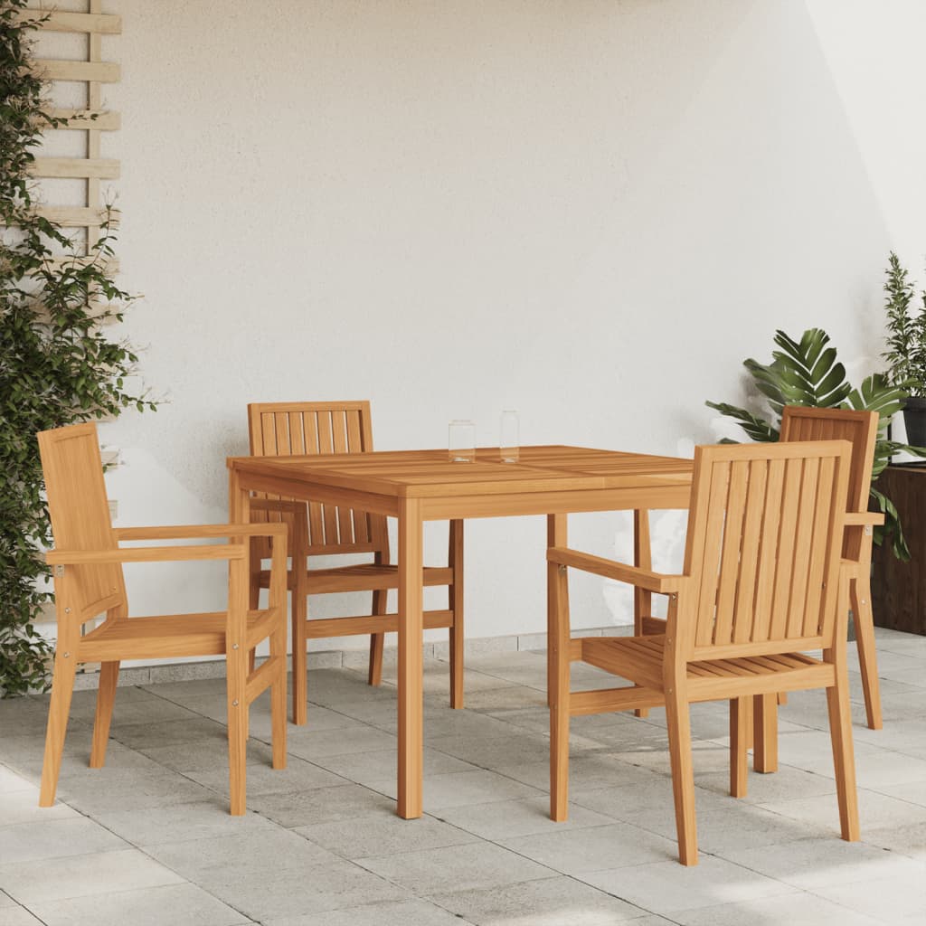 3 Piece Garden Dining Set Solid Wood Teak