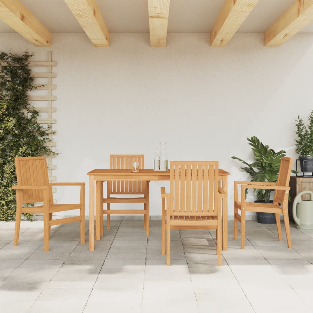3 Piece Garden Dining Set Solid Wood Teak