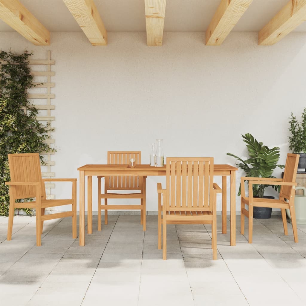 3 Piece Garden Dining Set Solid Wood Teak