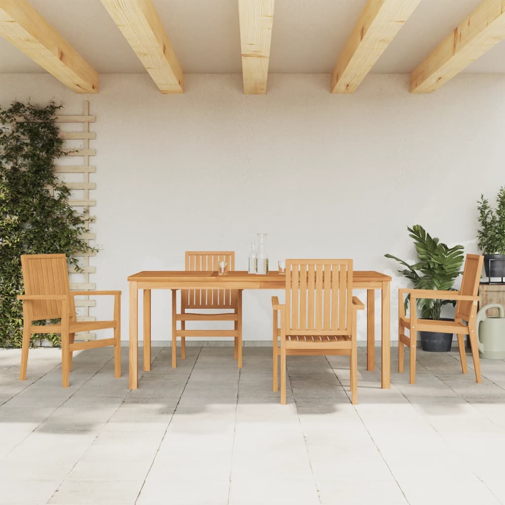 3 Piece Garden Dining Set Solid Wood Teak