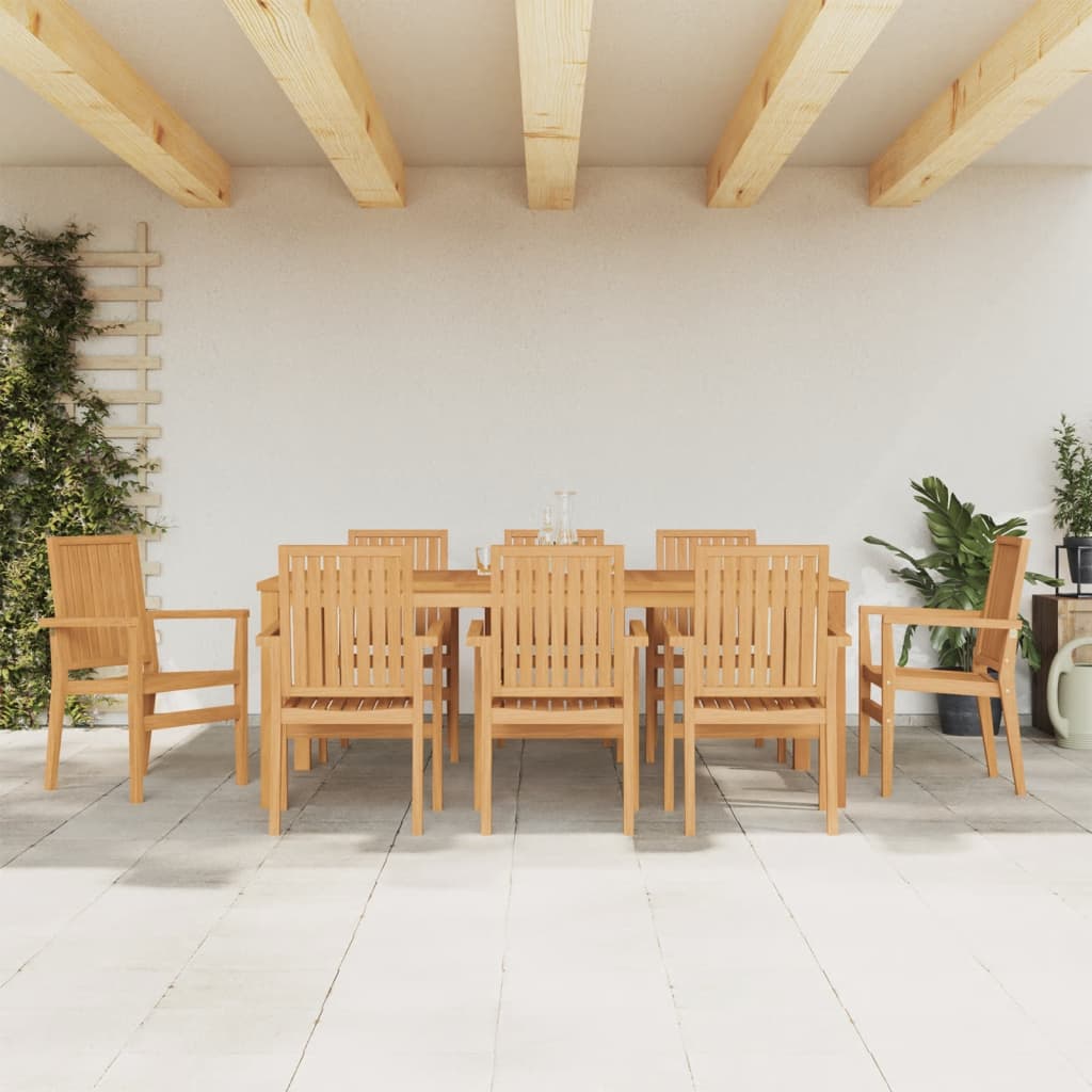 3 Piece Garden Dining Set Solid Wood Teak