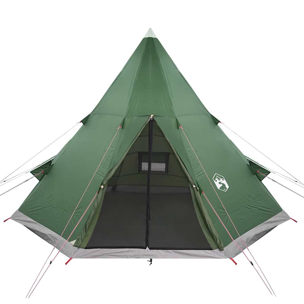 Tents 4 Person Camping Tent Waterproof Tipi Teepee Large 367Cm Blue Carry Bag 36
