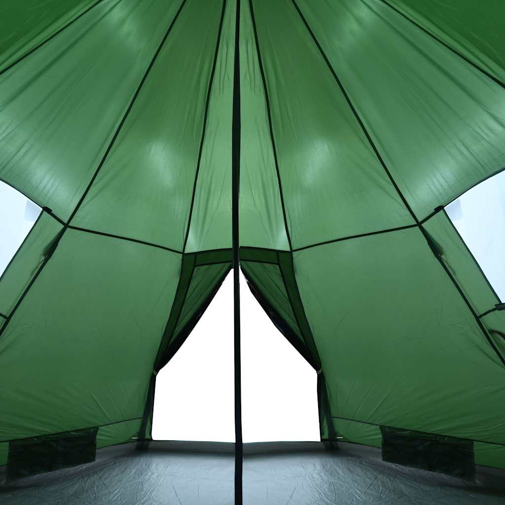 Tents 4 Person Camping Tent Waterproof Tipi Teepee Large 367Cm Blue Carry Bag 36