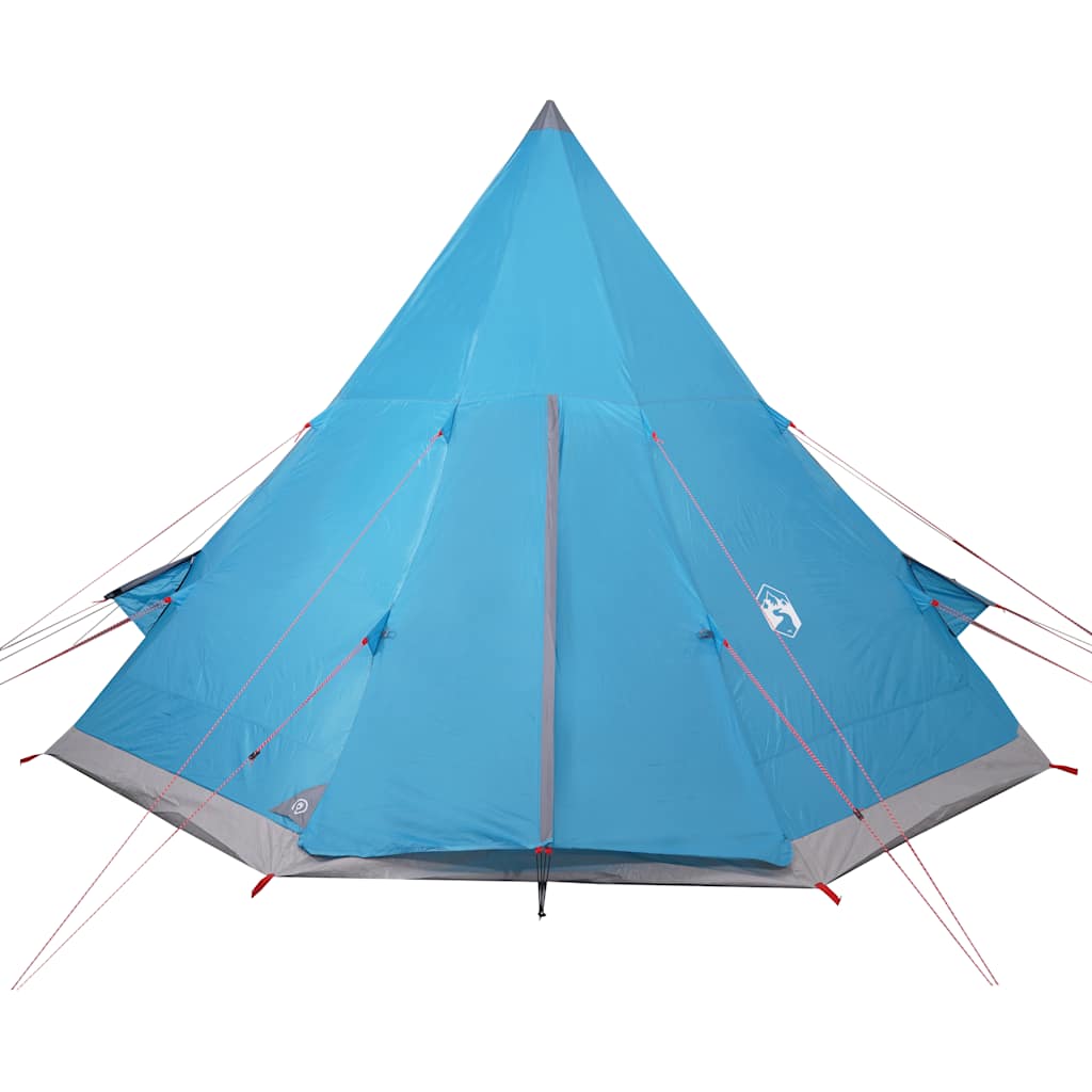 Tents 4 Person Camping Tent Waterproof Tipi Teepee Large 367Cm Blue Carry Bag 36