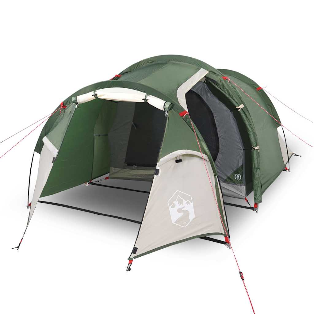 Tents 3 Person Tunnel Camping Tent Waterproof 370X185Cm Blue Green Orange 200 Cm