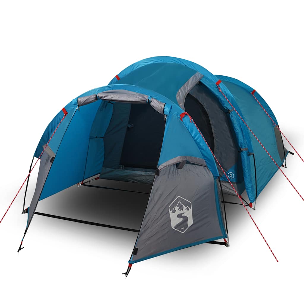 Tents 3 Person Tunnel Camping Tent Waterproof 370x185cm Blue green orange 200 cm