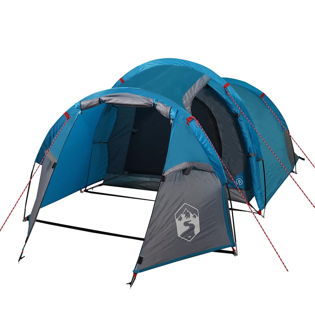 Tents 3 Person Tunnel Camping Tent Waterproof 370x185cm Blue green orange 200 cm