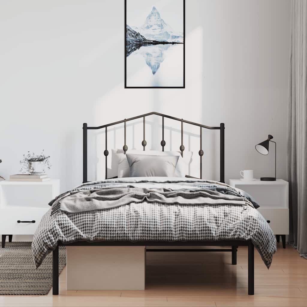 Metal Bed Frame Without Mattress 100X190Cm