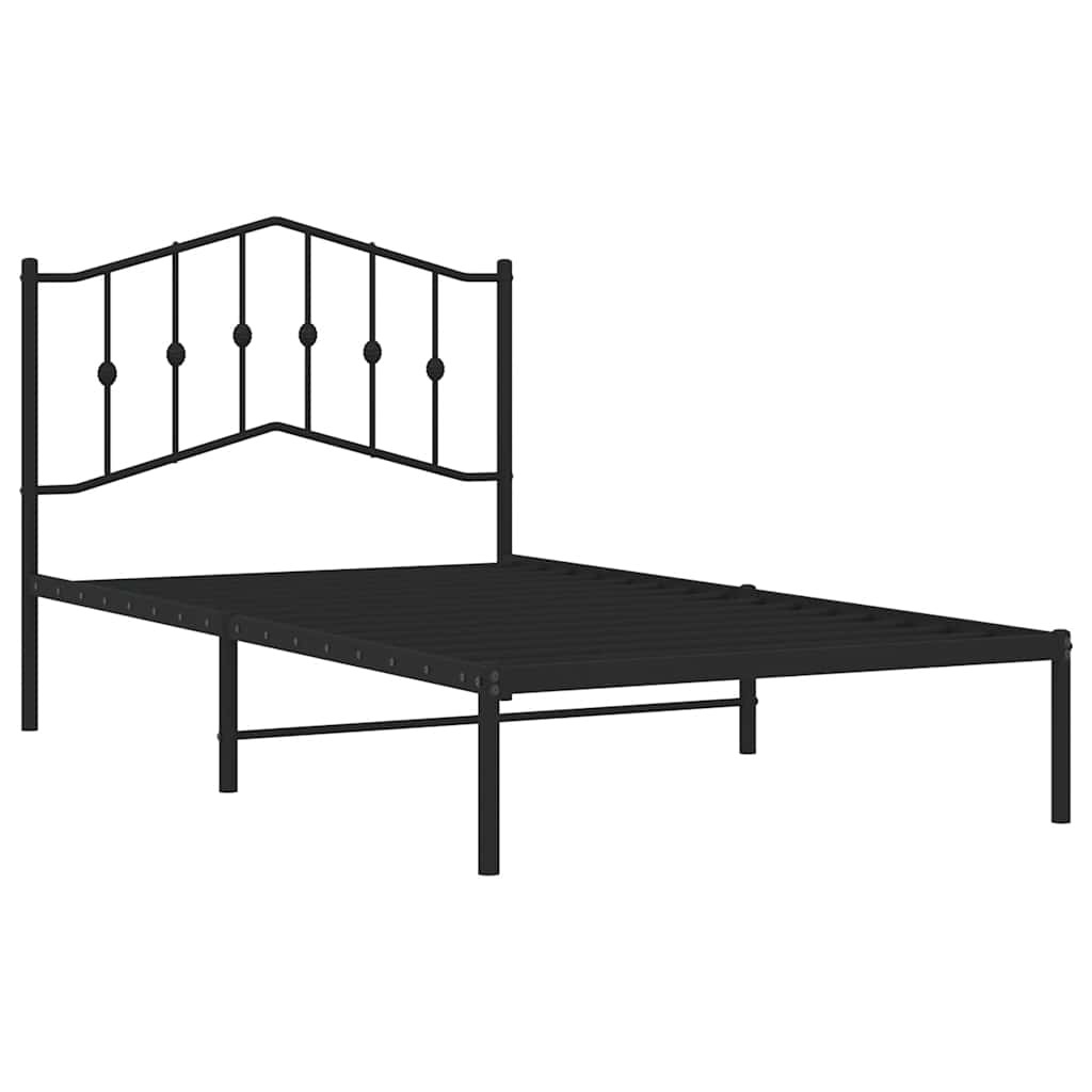 Metal Bed Frame Without Mattress 100X190Cm