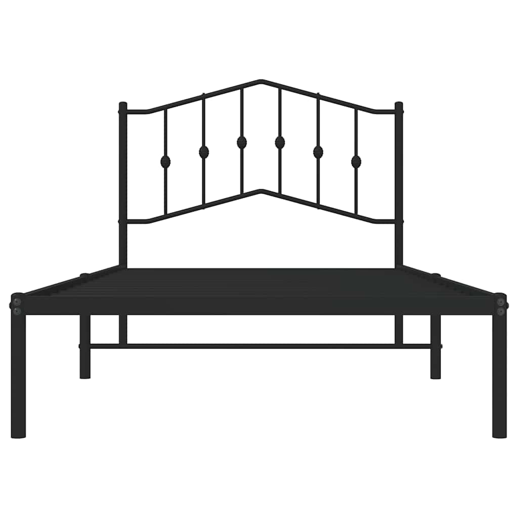 Metal Bed Frame Without Mattress 100X190Cm