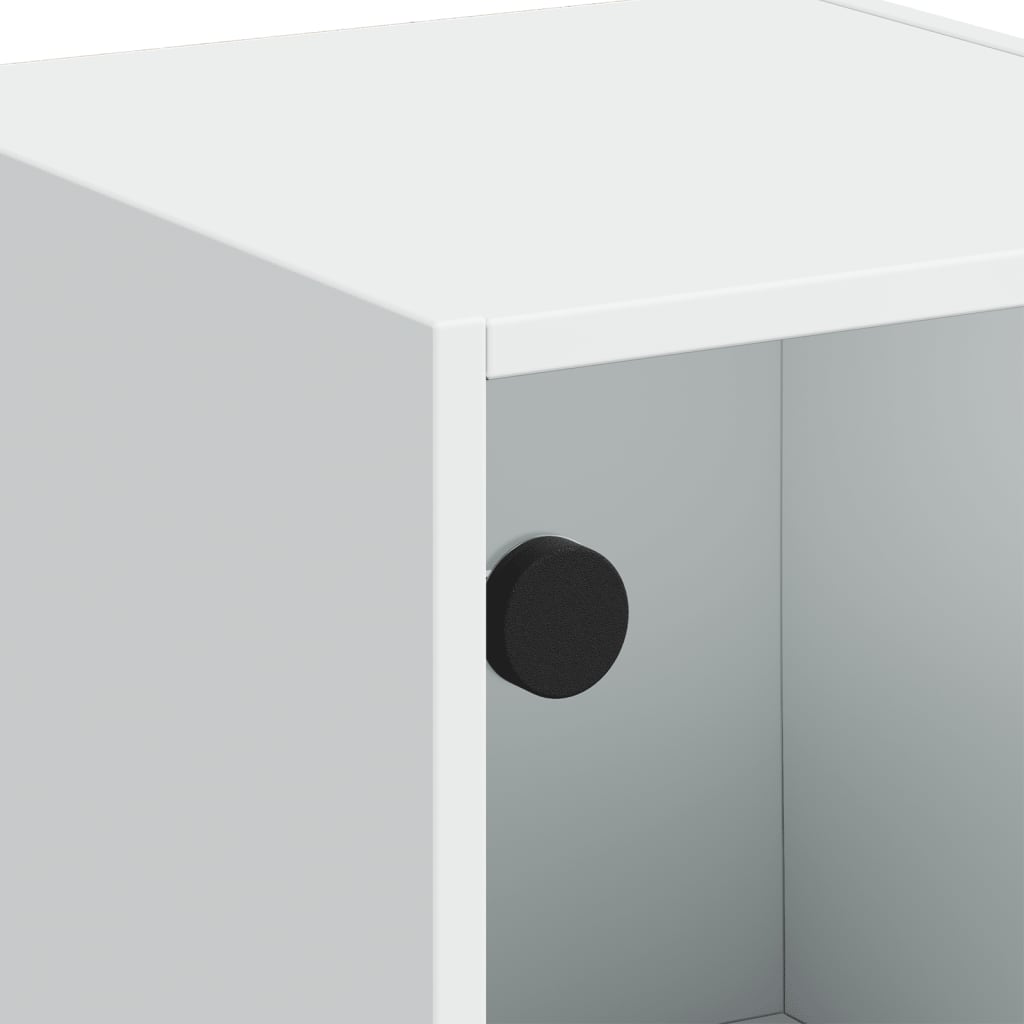 Highboard With Glass Doors 35X37X109 Cm