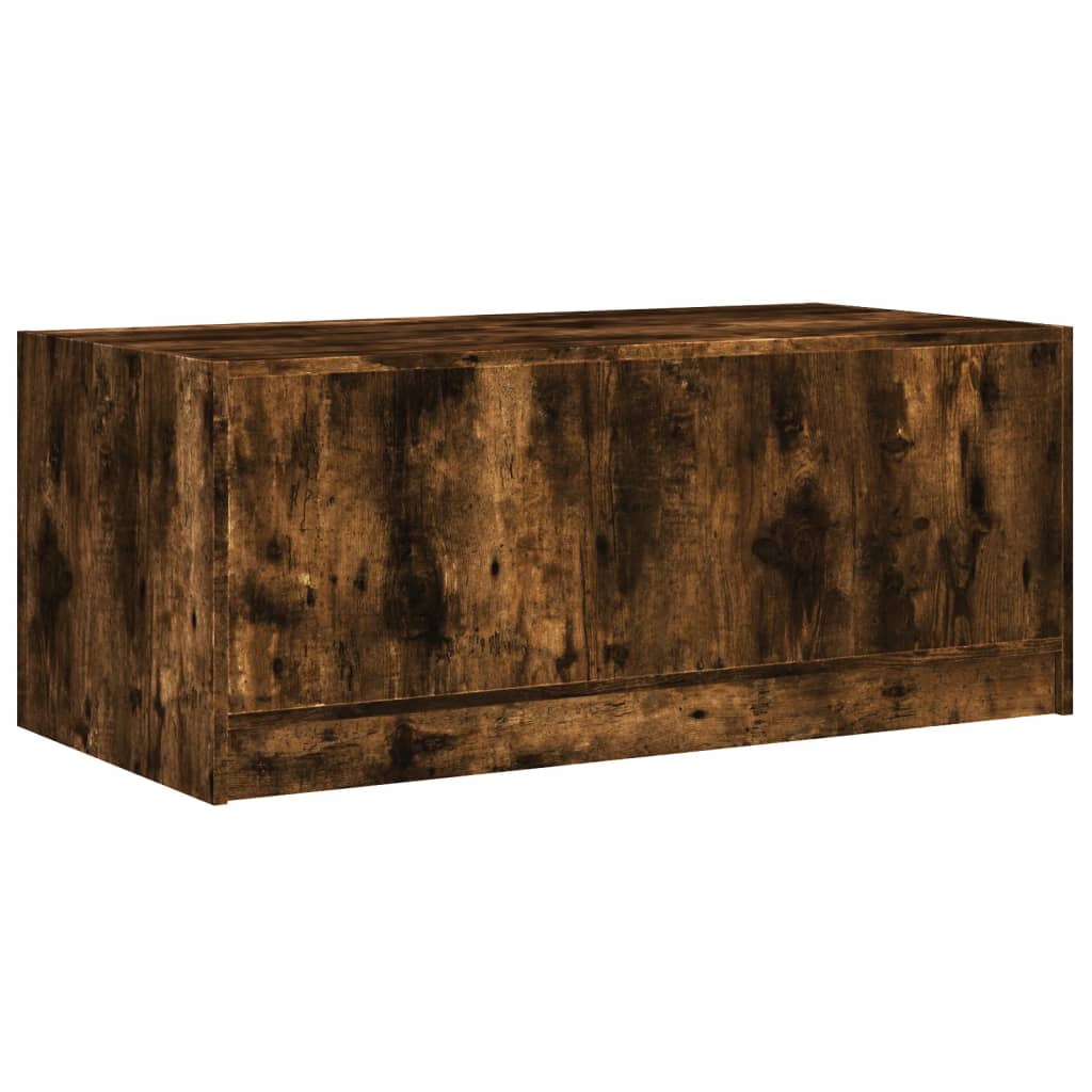 Coffee Table With Glass Doors 102X50X42 Cm