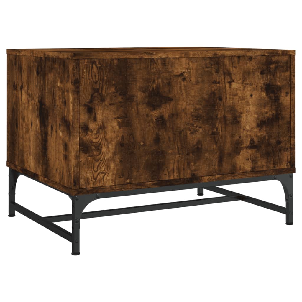 Coffee Table With Glass Doors 68.5X50X50 Cm