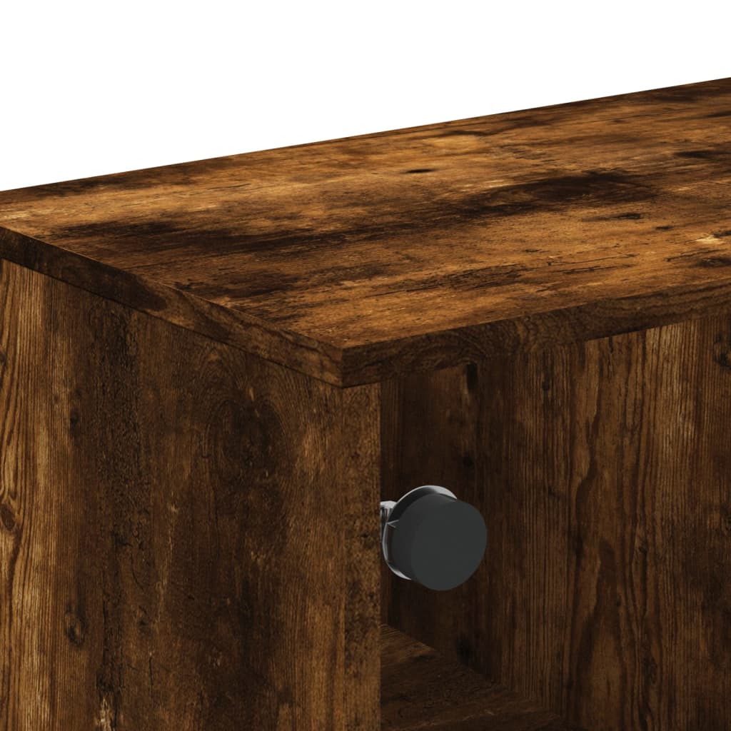 Coffee Table With Glass Doors 68.5X50X50 Cm