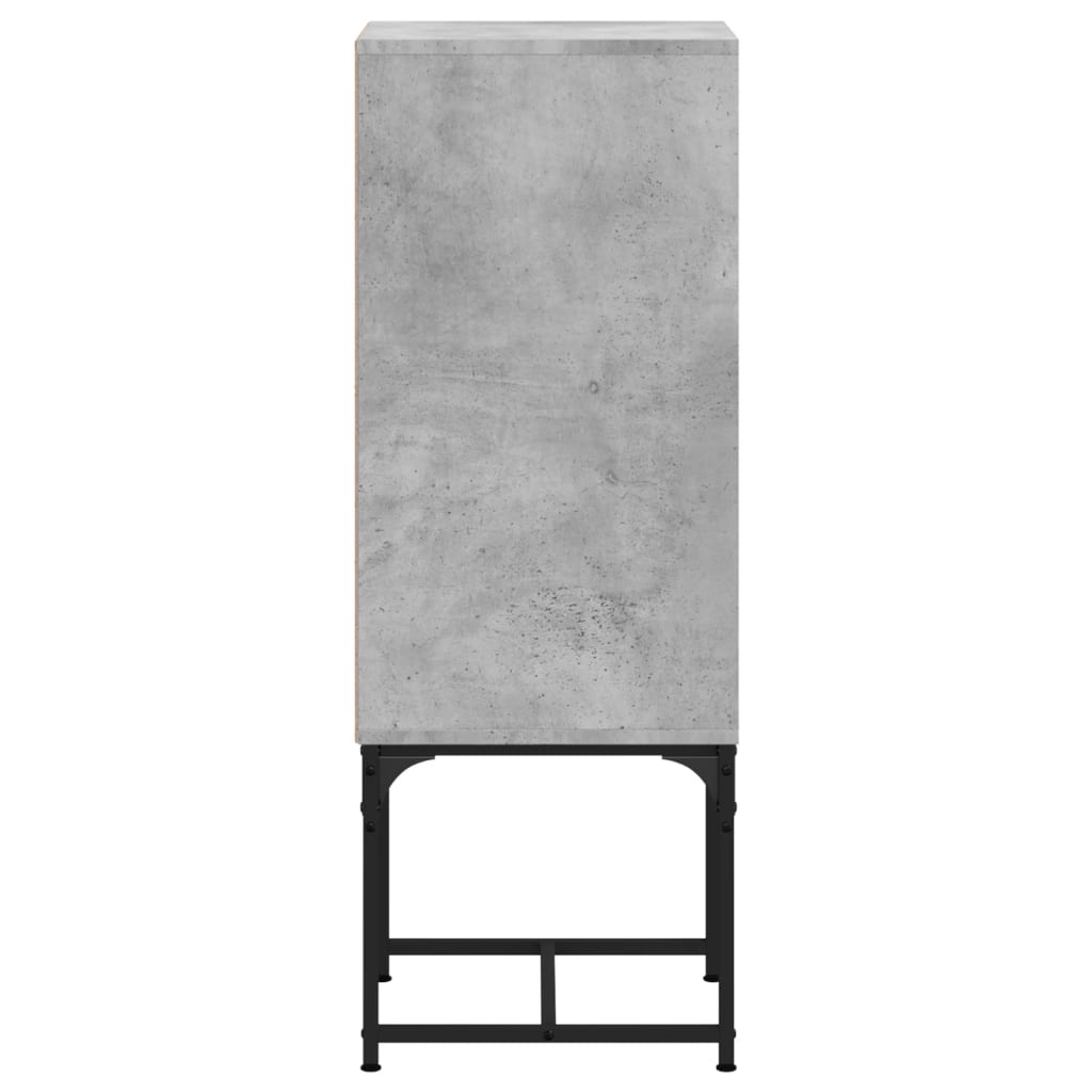 Side Cabinet With Glass Doors 35X37X100 Cm