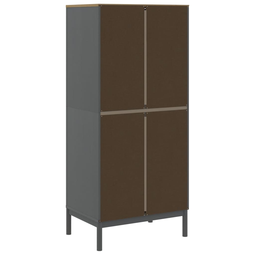 Wardrobe Floro 77X53X171 Cm Solid Wood Pine