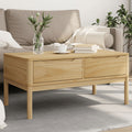 Coffee Table Floro Solid Pine Wood Living Room Furniture 99x55.5x45cm wax brown