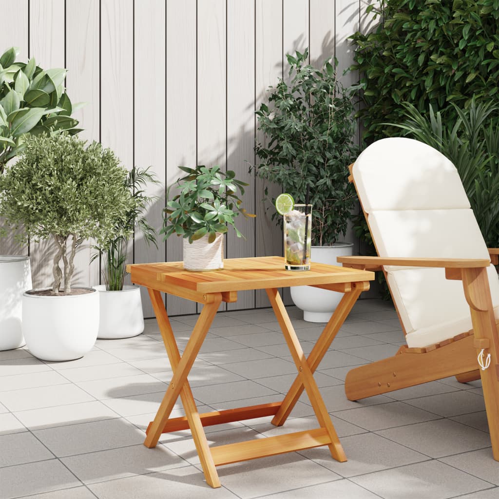 Folding Garden Table Solid Wood Acacia