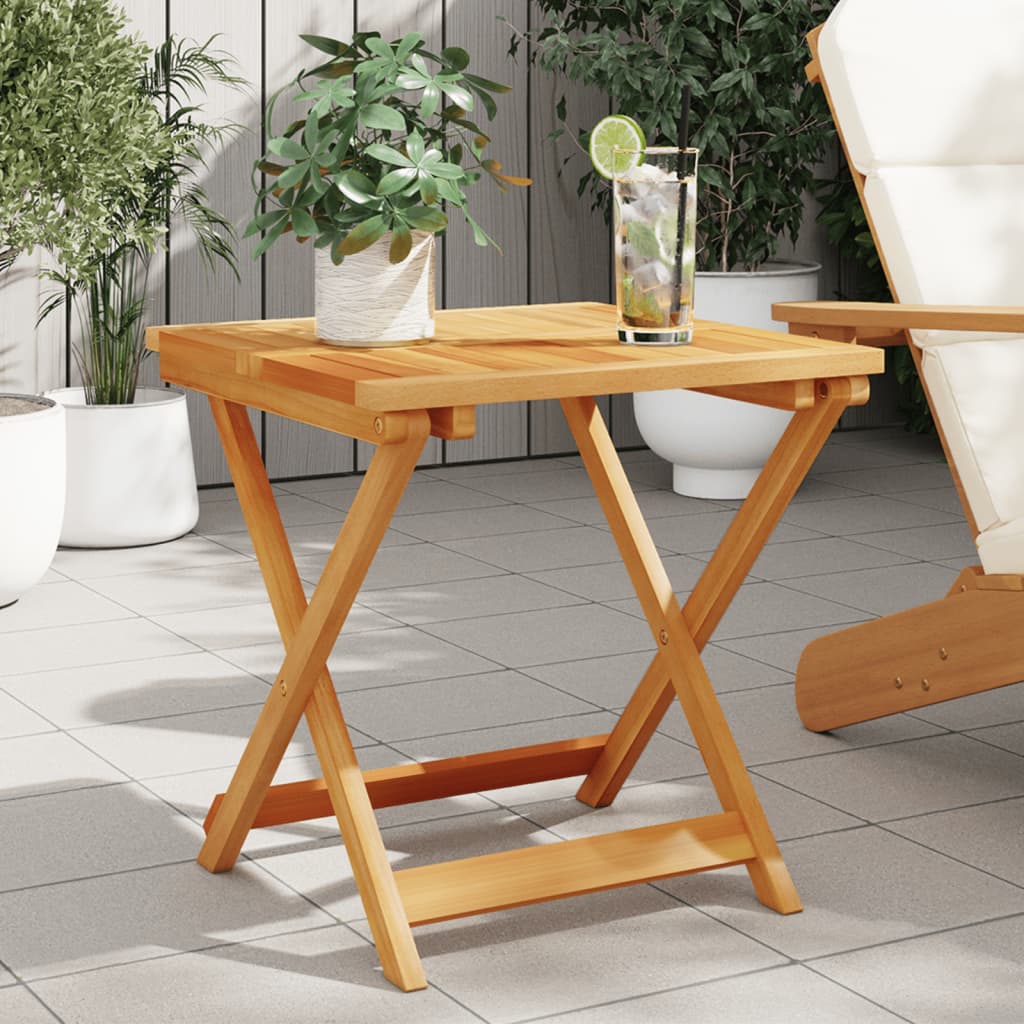 Folding Garden Table Solid Wood Acacia