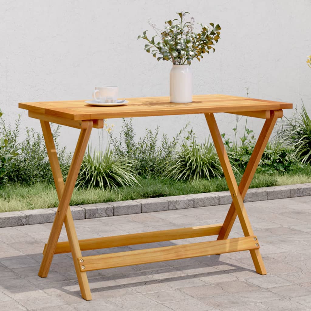 Folding Garden Table Solid Wood Acacia