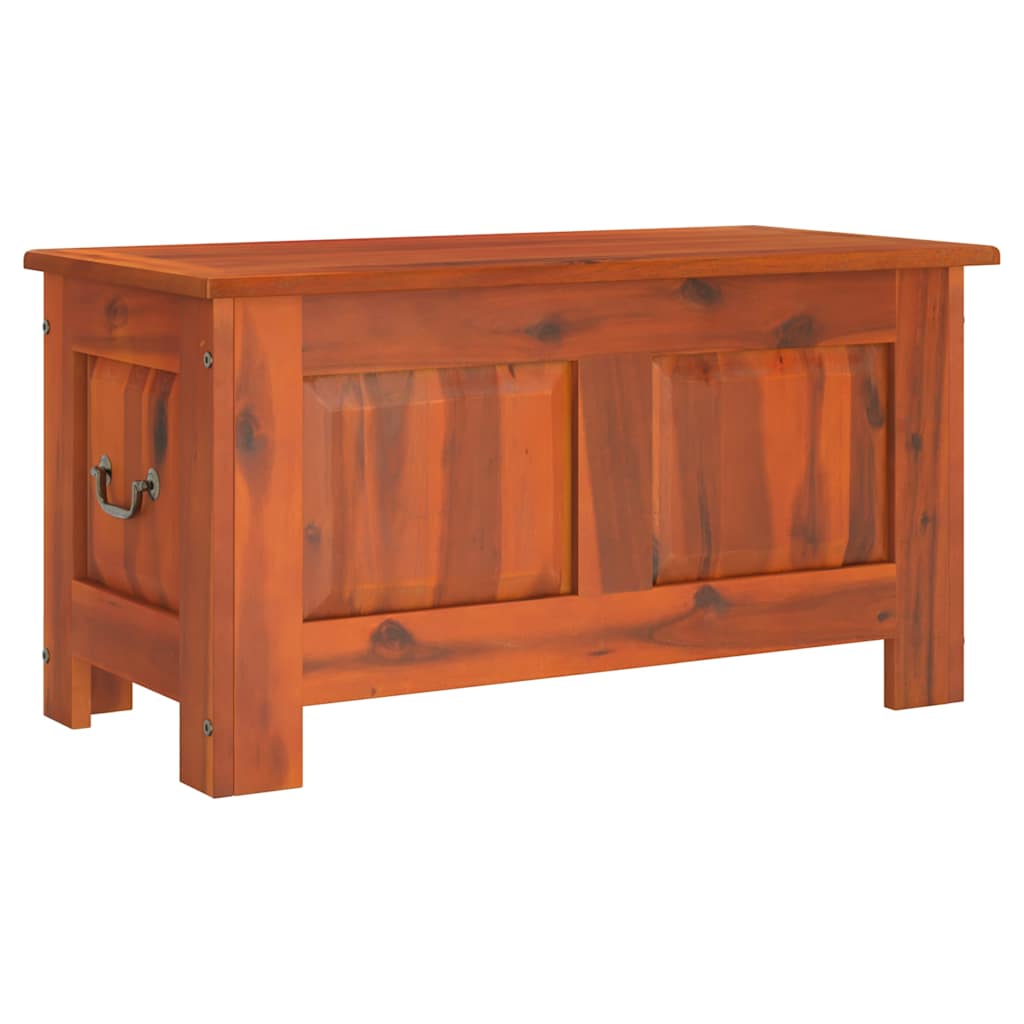 Storage Chests Chest Lid Solid Wood Acacia brown and white Solid acacia wood 90