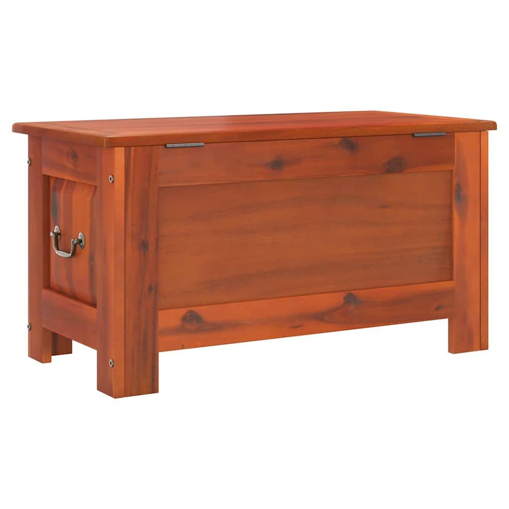 Storage Chests Chest Lid Solid Wood Acacia brown and white Solid acacia wood 90