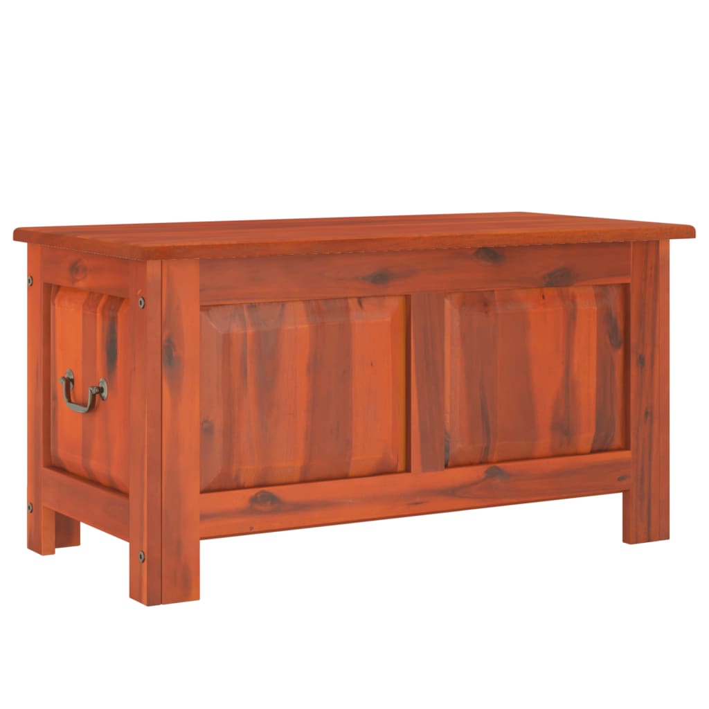 Storage Chests Chest Lid Solid Wood Acacia brown and white Solid acacia wood 90