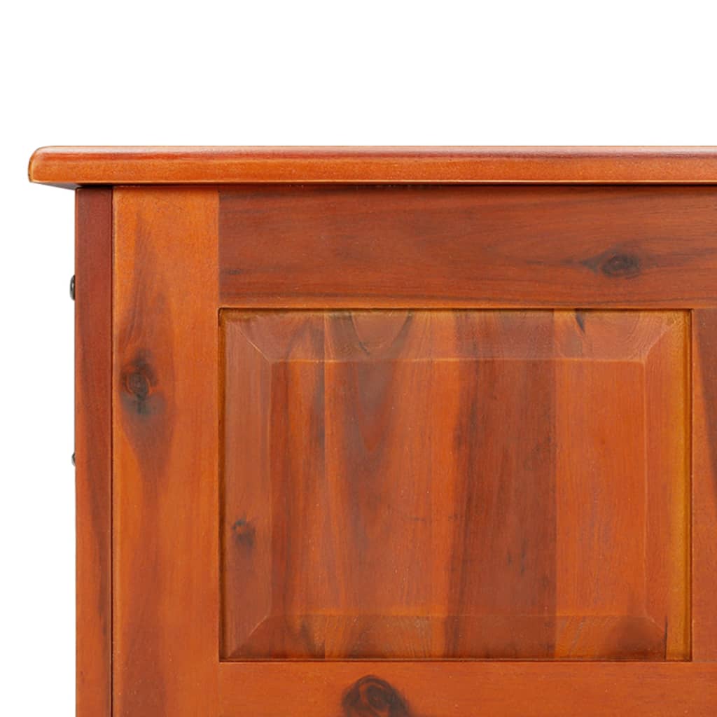 Storage Chests Chest Lid Solid Wood Acacia brown and white Solid acacia wood 90