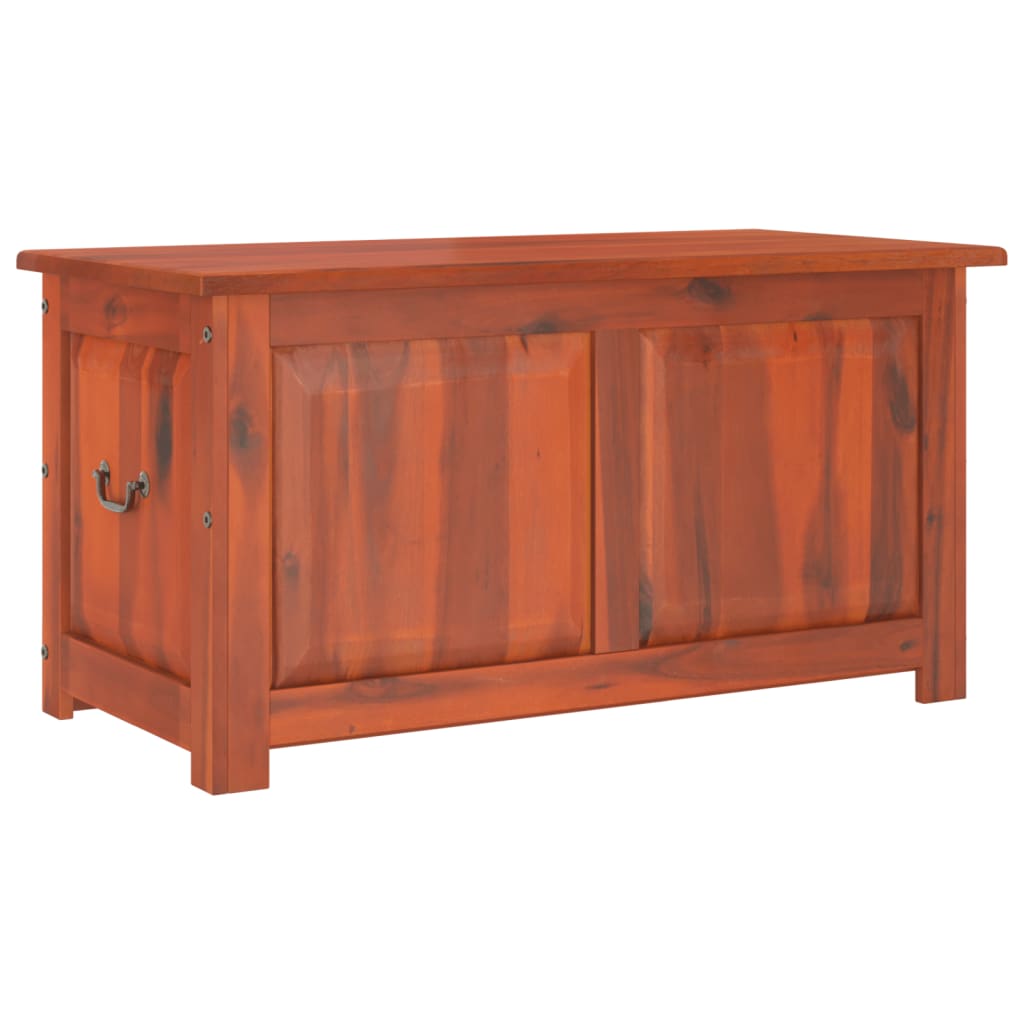 Storage Chests Chest Lid Solid Wood Acacia brown and white Solid acacia wood 90