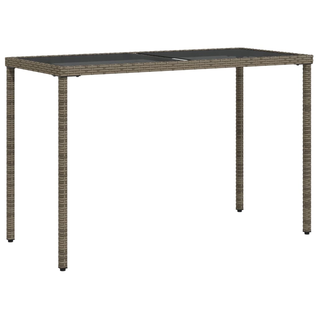 Garden Table With Top 115X54X74 Cm Poly Rattan