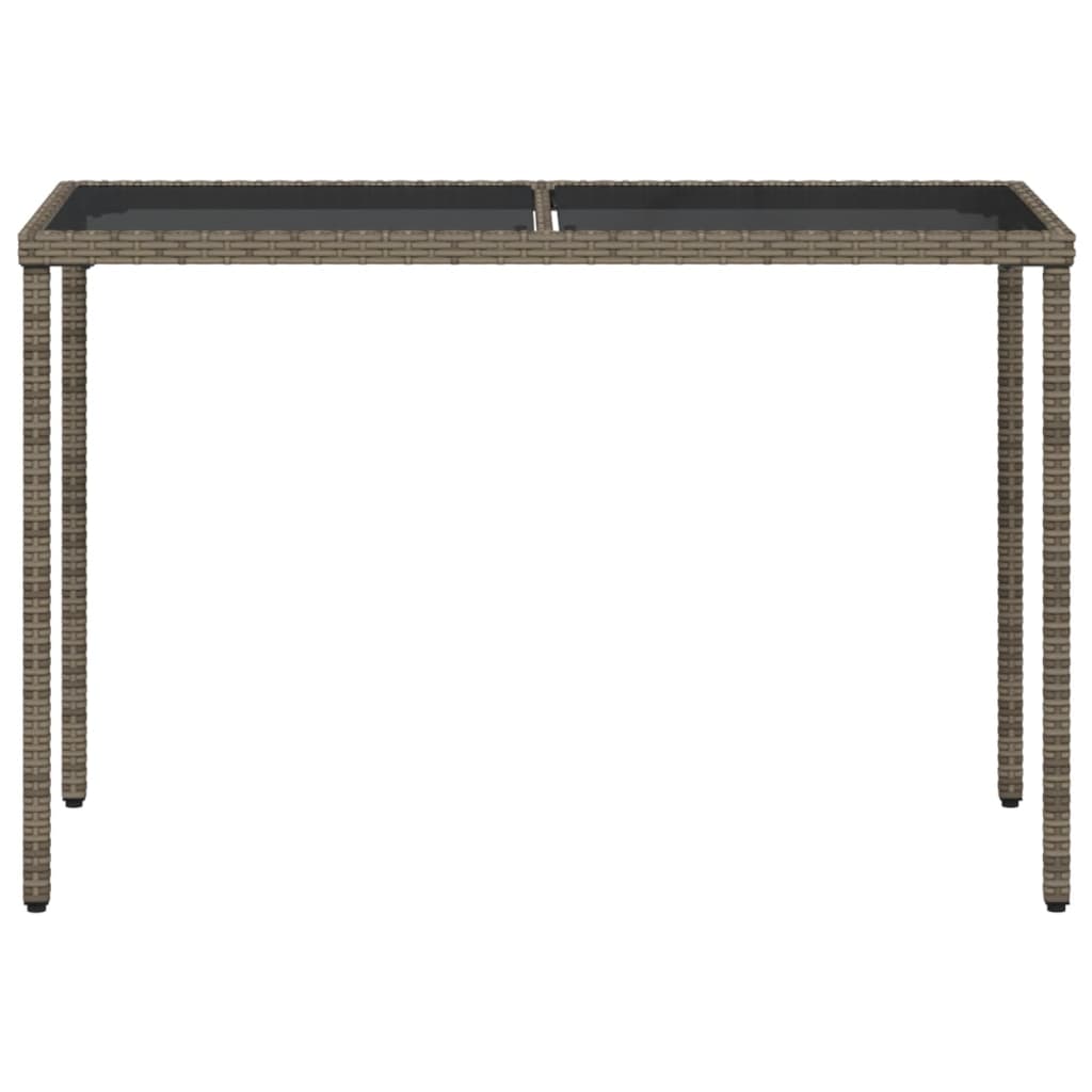 Garden Table With Top 115X54X74 Cm Poly Rattan