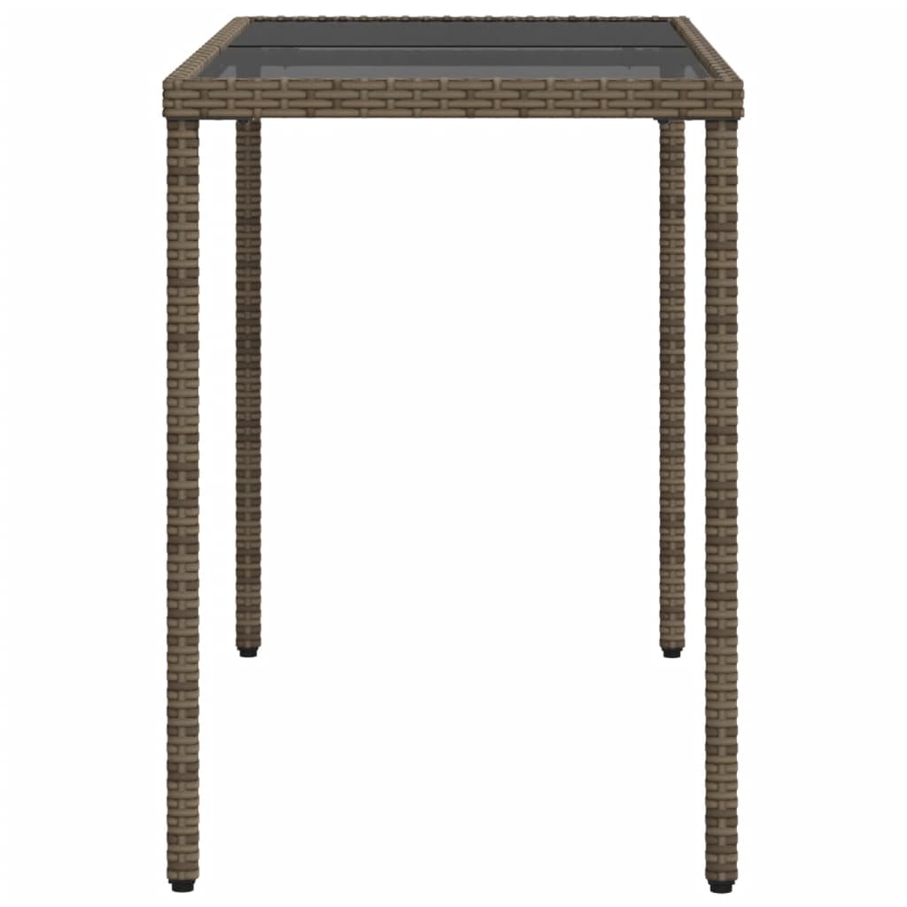 Garden Table With Top 115X54X74 Cm Poly Rattan