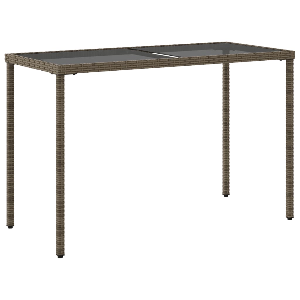 Garden Table With Top 115X54X74 Cm Poly Rattan