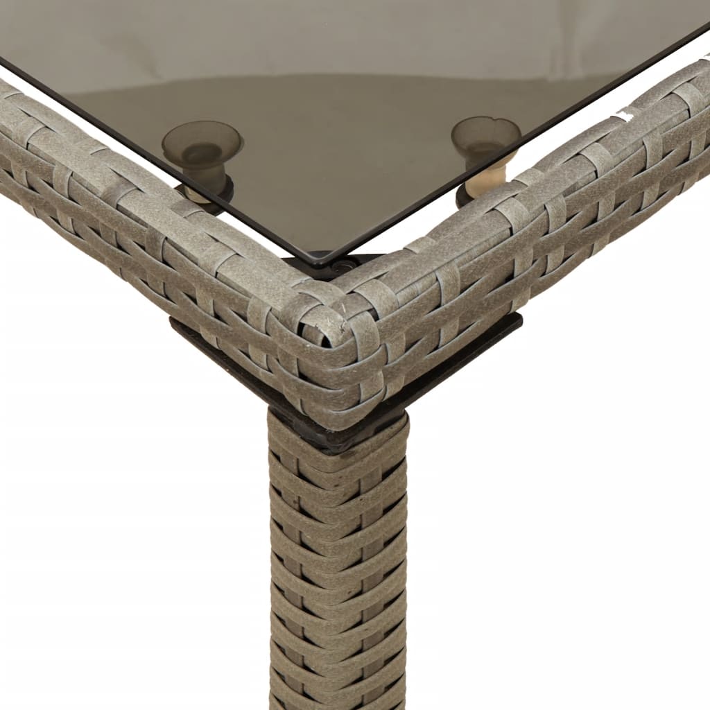 Garden Table With Top 115X54X74 Cm Poly Rattan