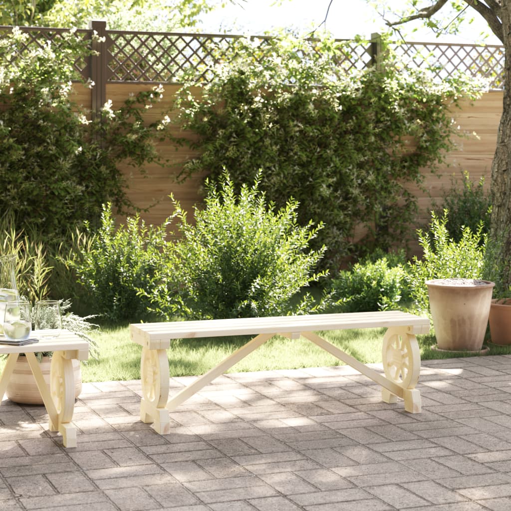 Garden Bench Solid Wood Fir