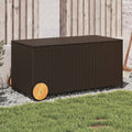 Garden Storage Box Poly Rattan