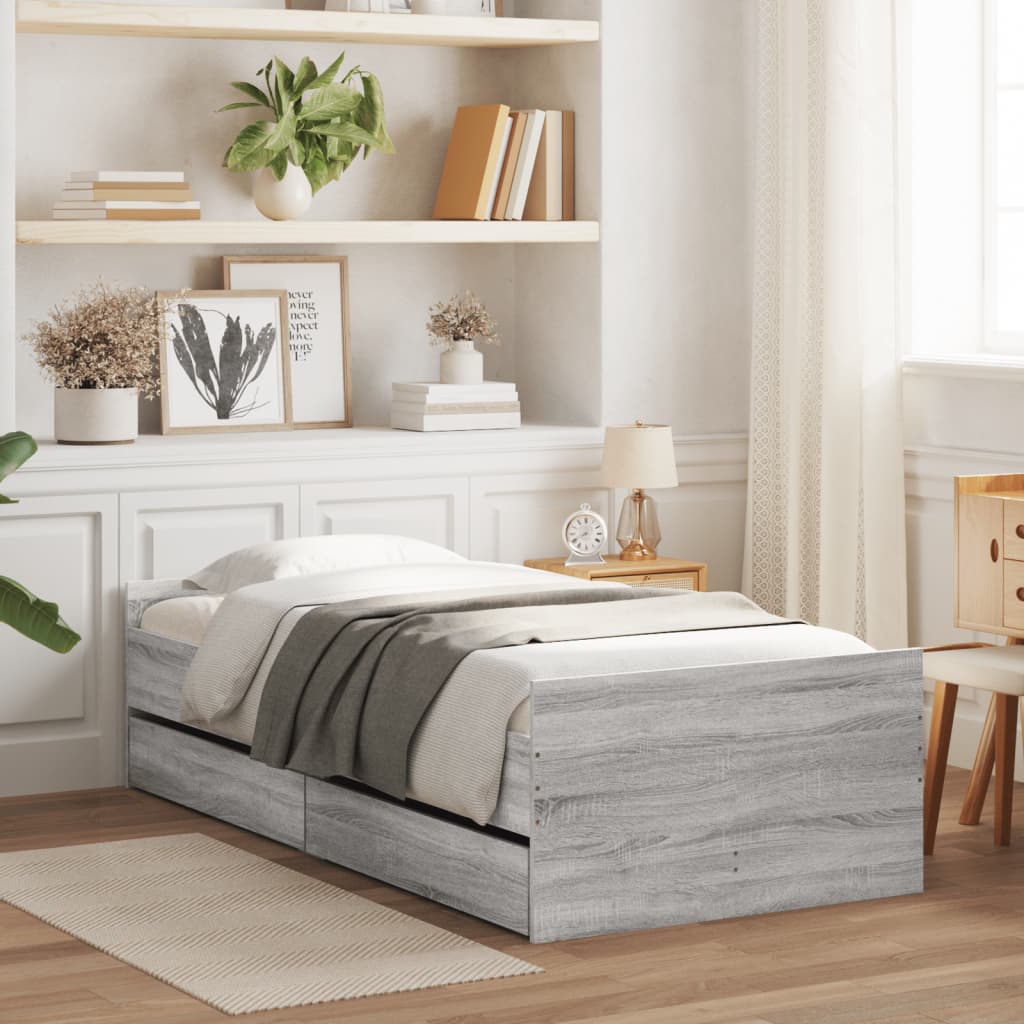 Bed Frame | | Engineered Wood | Small Single | Storage