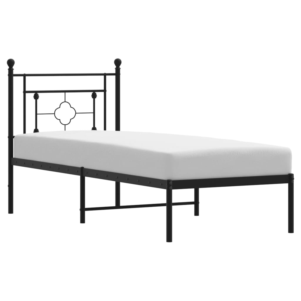 Metal Bed Frame Without Mattress 80X200Cm